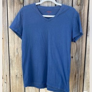 Foreign Exchange Shirt Adult size M blue Short Sleeve Lightweight Casual Men